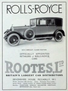 Rootes annonce - Rootes Group historie