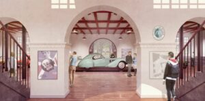Illustration af Classic Car House